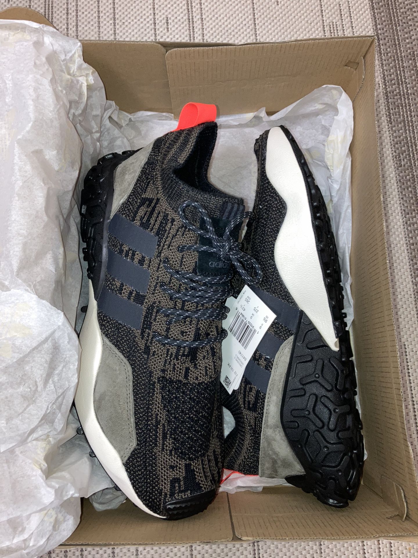 Adidas F/2 Trail Prime Knit Carbon Men's Size