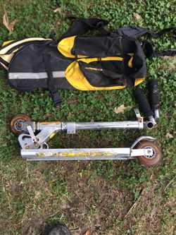 Portable razor scooter wit Carrier case only 15 Firm