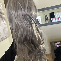 24” wig ashy blonde