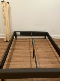 IKEA bed frame and slats (queen size)