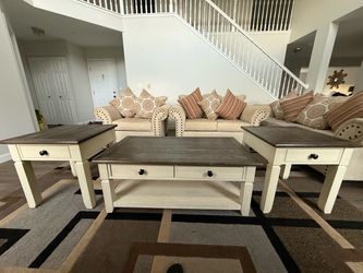 Center and side coffee tables set of 3