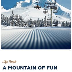 Timberline Lodge Ski/Snowboard Daily Lift Tickets