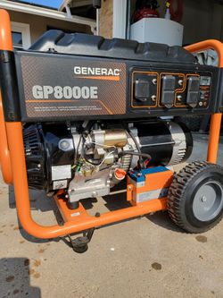 GENERAC GP8000E NEW GENERATOR ONLY 31 HOURS