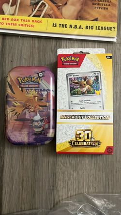 Pokemon 30th anniversary Tins knockout box’s