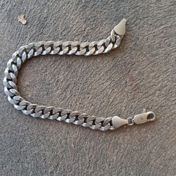 Men's 925 Sterling Curb Link Bracelet 
