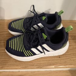 adidas Junior Swift Navy White Run Running Shoes US4