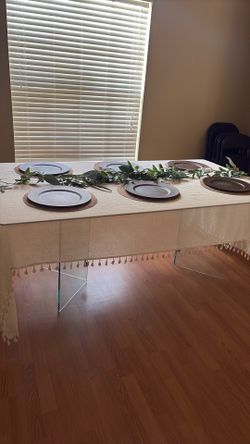 Dining table with decor