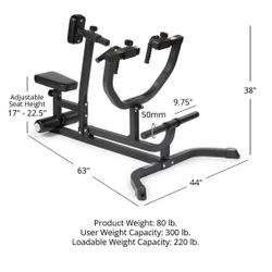 Plate-Loaded Seated Row Machine