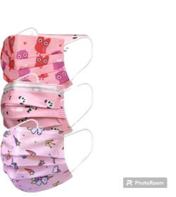 200 Pcs Kids Face Mask Pink Unicorn