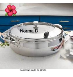 Cacerola de 22 qts vida sana 5 ply nueva en su caja 🌺 princess house 🌺