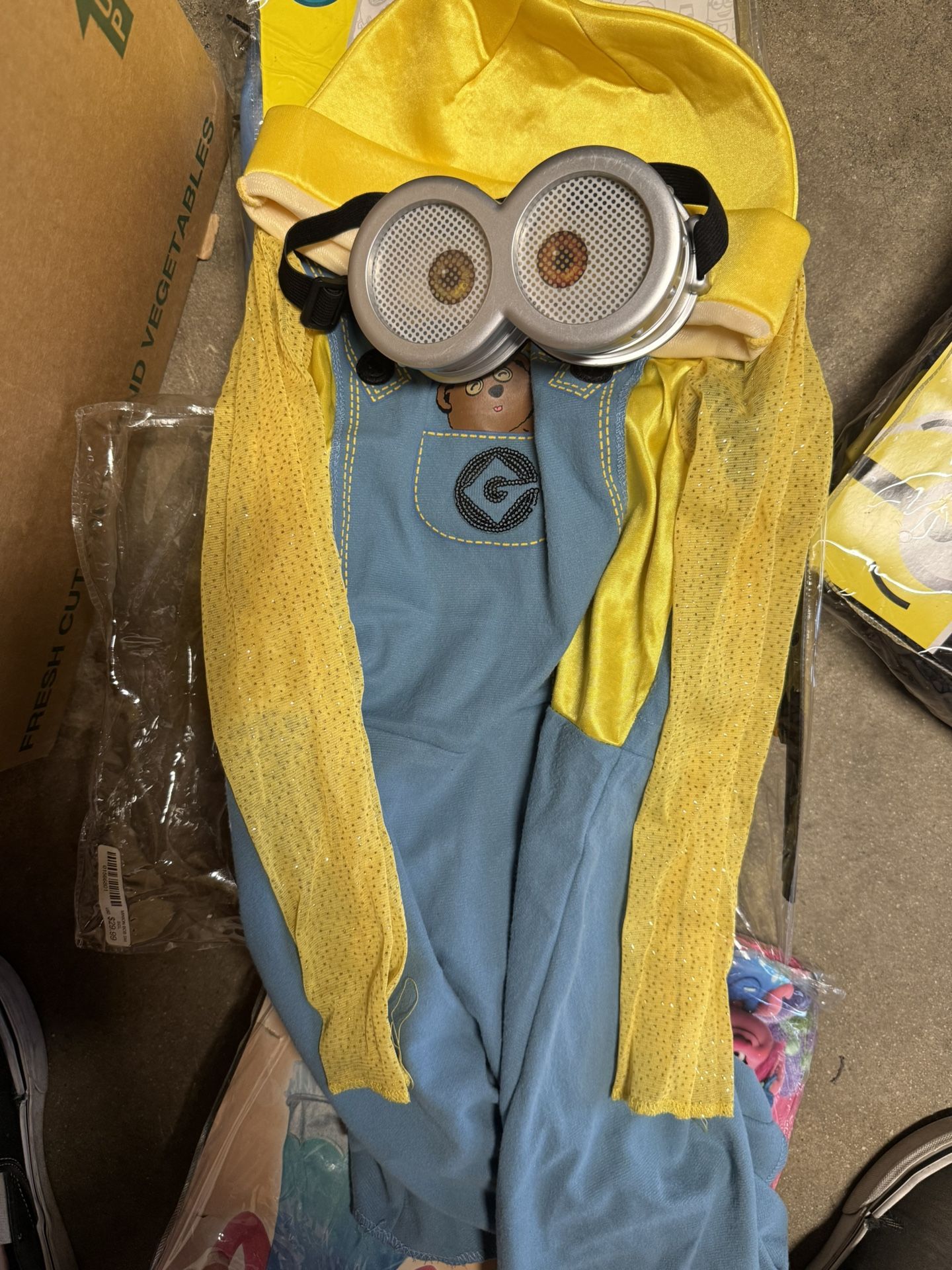 Girls Minion Costume Dress