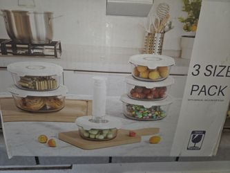 HNS Vacuum Storage Containers 7 Piece Set
