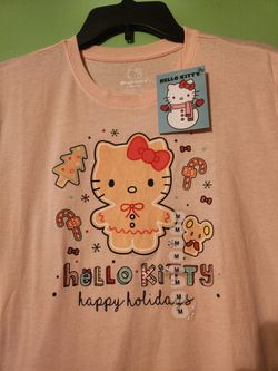 Hello Kitty HK Gingerbread Christmas Tee. Sz M. NEW. $10 FIRM