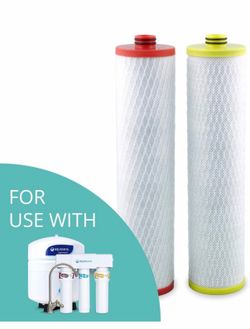 Aquasana Replacement Filter Cartridges (Stages 1 & 3) for OptimH20 Reverse Osmosis Under Sink Water Filter System - AQ-RO3-R