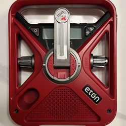Eton FRX3+ Red Cross Weather Radio & Portable Phone Charger Solar & Hand Crank