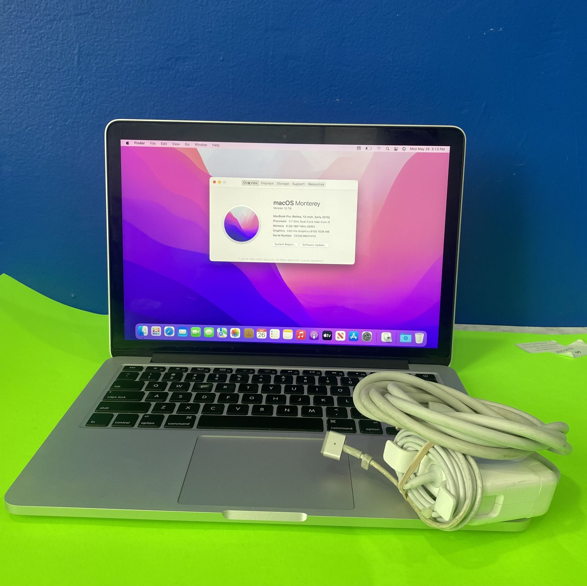 Apple Macbook Pro Retina 13" Laptop (2015) | 8 GB RAM | 128 GB SSD