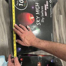 Sky High Flying Lanterns 3 Boxes 10 In Each Box New