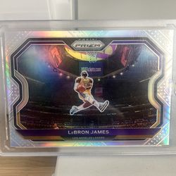 LeBron James Kobe Tribute Silver Prizm