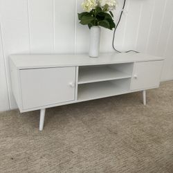 White TV Stand Console