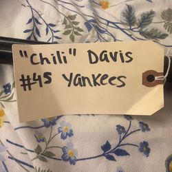 Chili Davis Signed Baseball Bat 