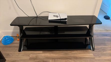 Glass tv stand