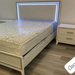 $39 Down Payment Bedroom Set Queen or King Bed Dresser Nightstand Mirror 