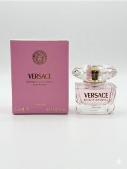 VERSACE BRIGHT CRYSTAL PARFUM 0.17 OZ / 5 ML FOR WOMEN SPLASH MINI(NEW IN A BOX)