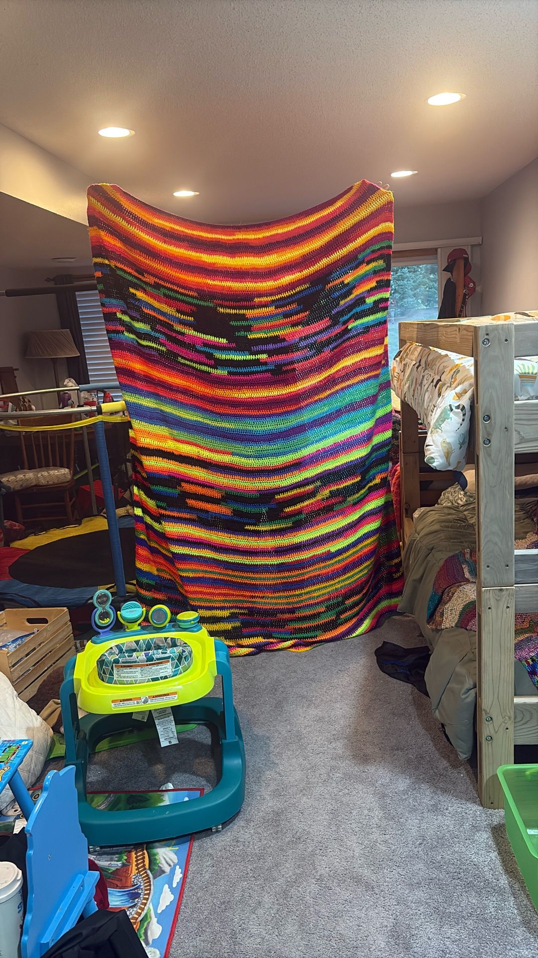 Crochet Blanket Muli Color