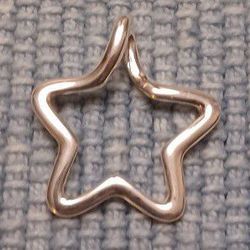 Silver Twisted Star Pendant