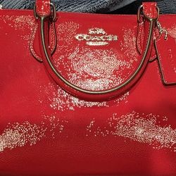 Red Patent Georgia Satchel