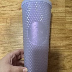 Starbucks Venti Cold Water Tumbler Icy Lilac Studded