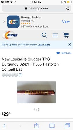 Baseball bat fast pitch burgundy