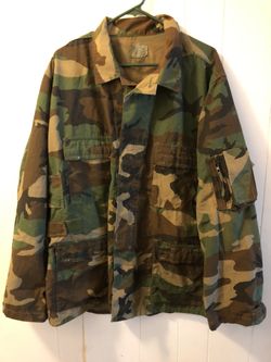 Army Camouflage Jacket Size Extra Large