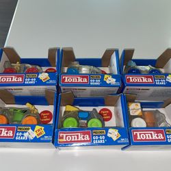 6 New Tonka Preschool Go-Go Gears Vehicle 1992 Toy Nip No Figures Vintage  Car