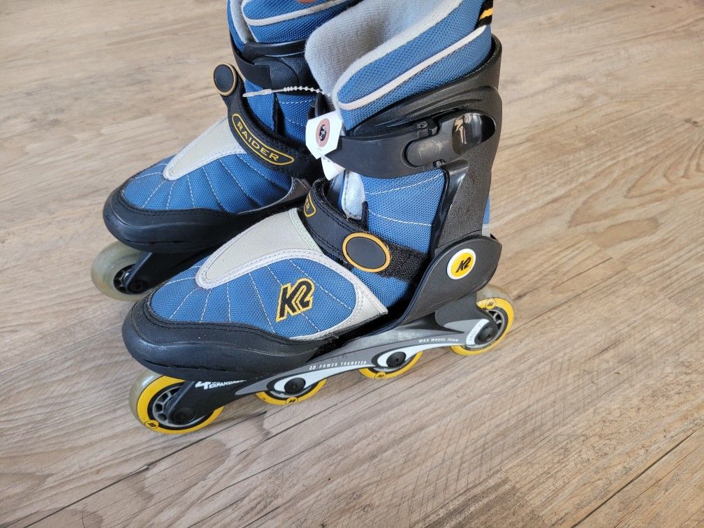 K2 Raider Adjustable Inline Skates – Youth US Size 3–6