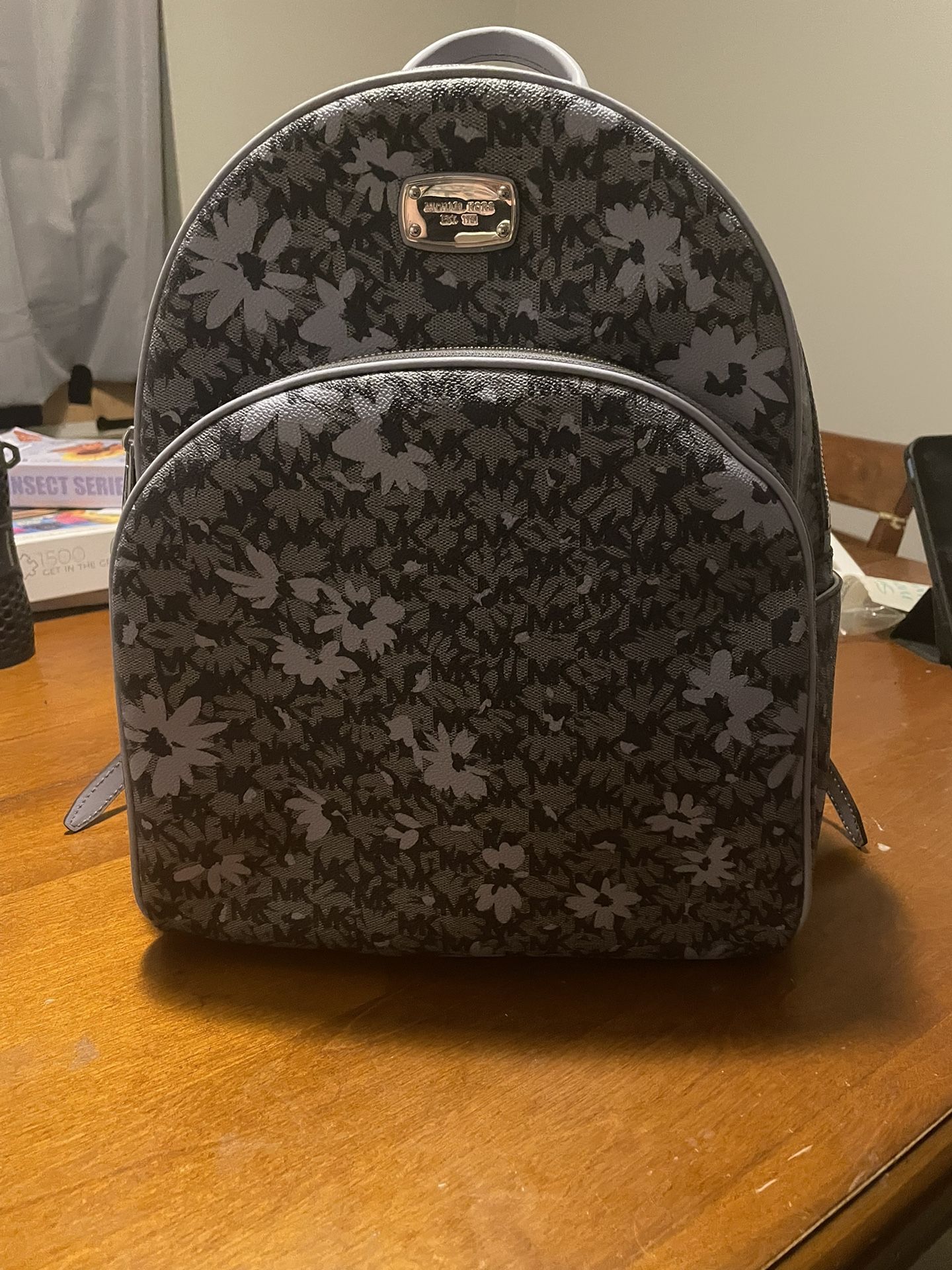 Blue Flowered Michael Kors Backpack