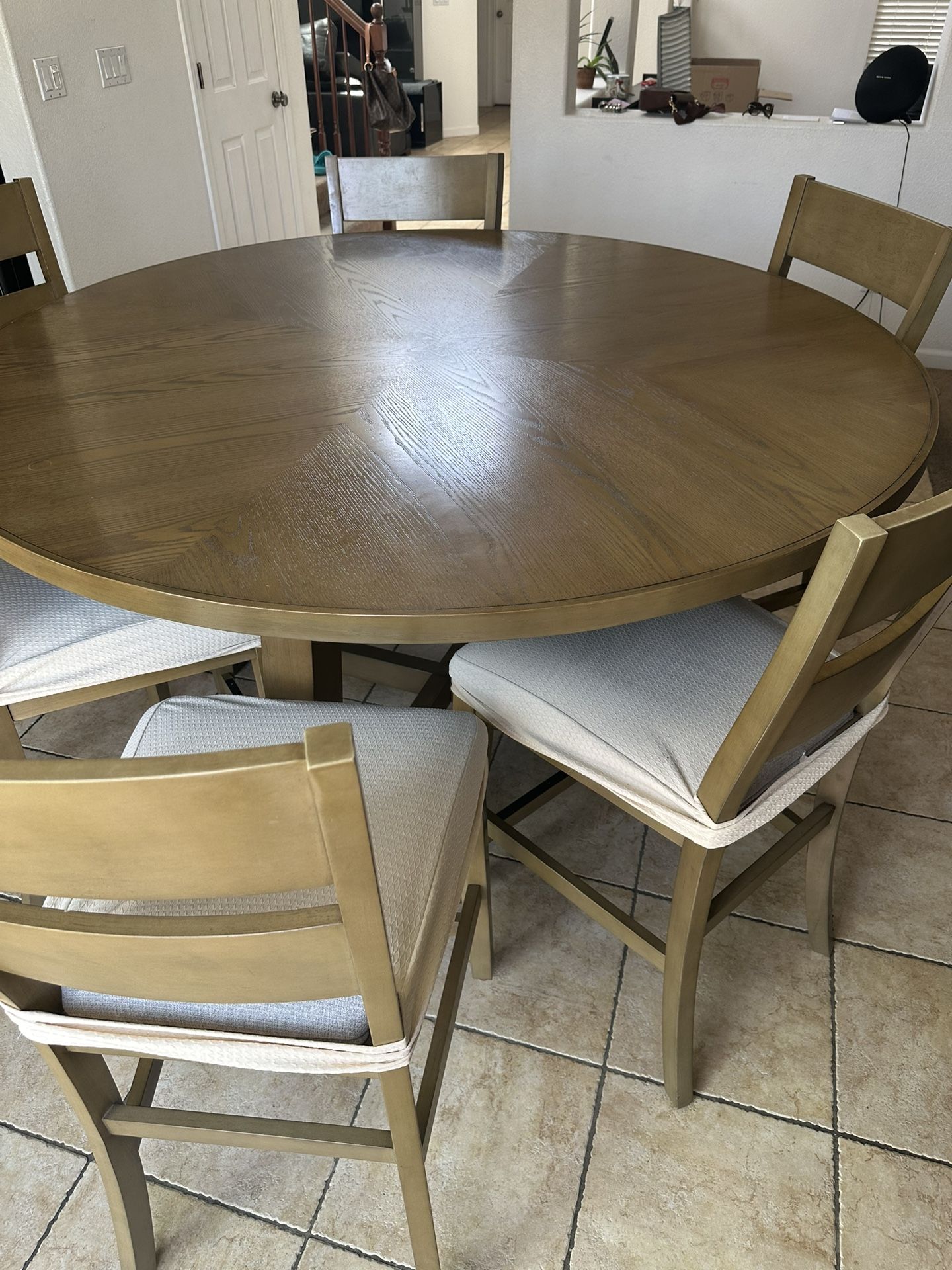 6 Chair Counter height Dining Table