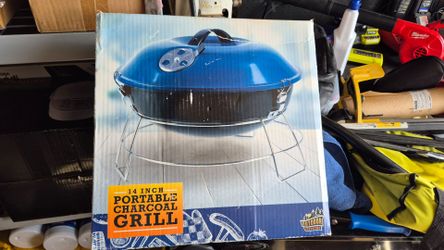 New Camping Portable Charcoal Grill 14 Inch Outdoor Adventure
