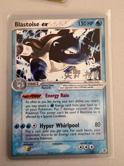 Blastoise ex world champion card