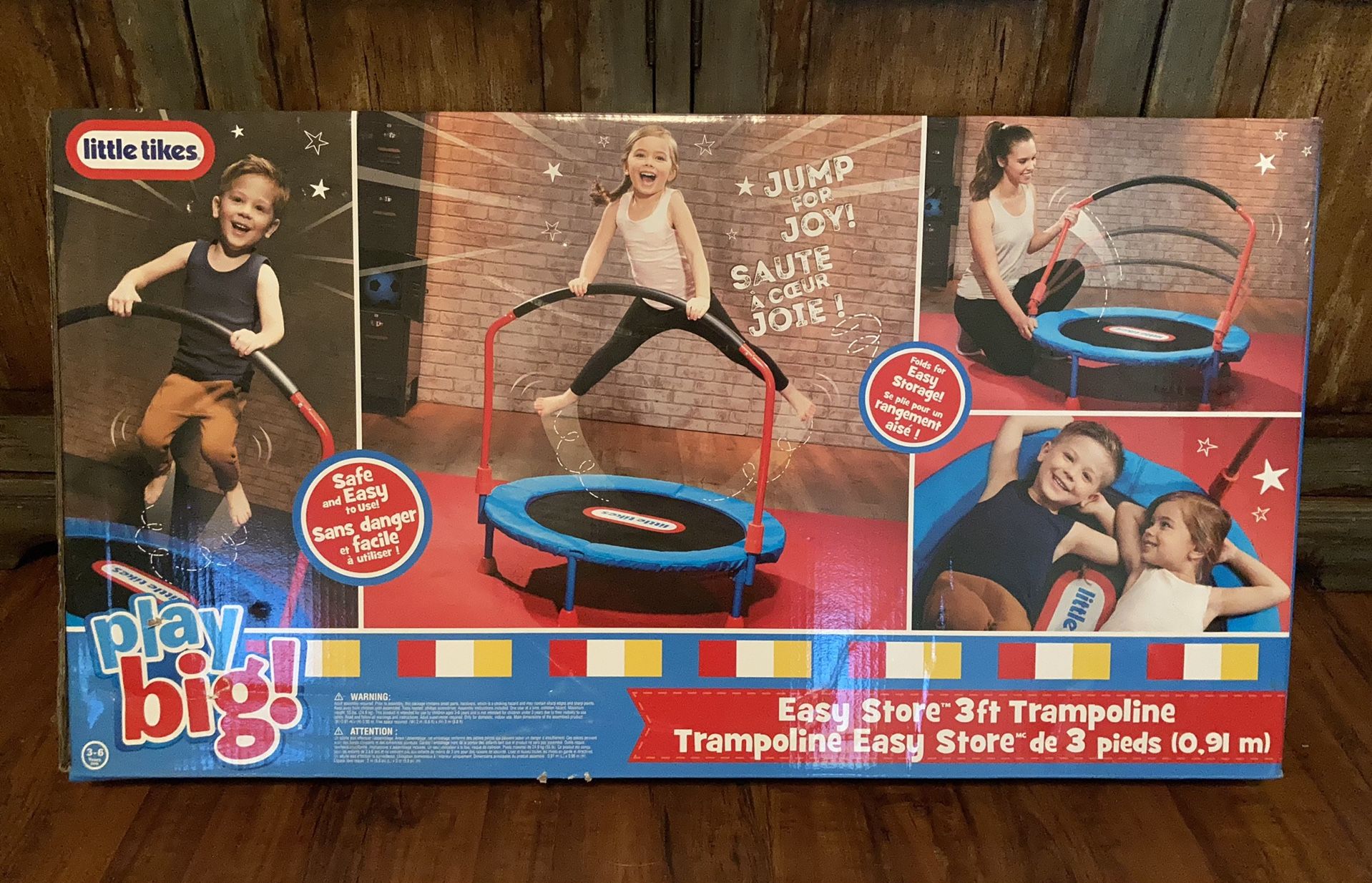 New Little Tikes Easy Store 3ft Trampoline