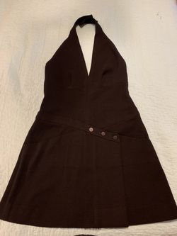 Chanel Crepe Wrap Halter Dress 