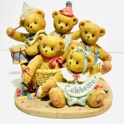 Vintage 1996 Cherished Teddies Annie Brittany Colby Dannie Ernie Strike Up