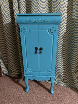 Wood Jewelry Cabinet - Free Standing