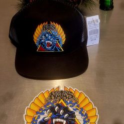 Natas Kaupas Santa Cruz Skateboard Hat W HUGE STICKER 🎁