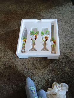 A knife and serving set