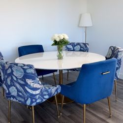 Dining Table 60in With 6 Chairs 🪑 