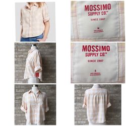 Lot of 20 New Mossimo Supply Co. Plaid Buttom Up Shirts Sise M, S