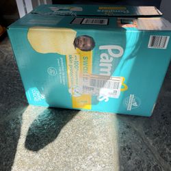 3 Boxes Of Size 1 Diapers 