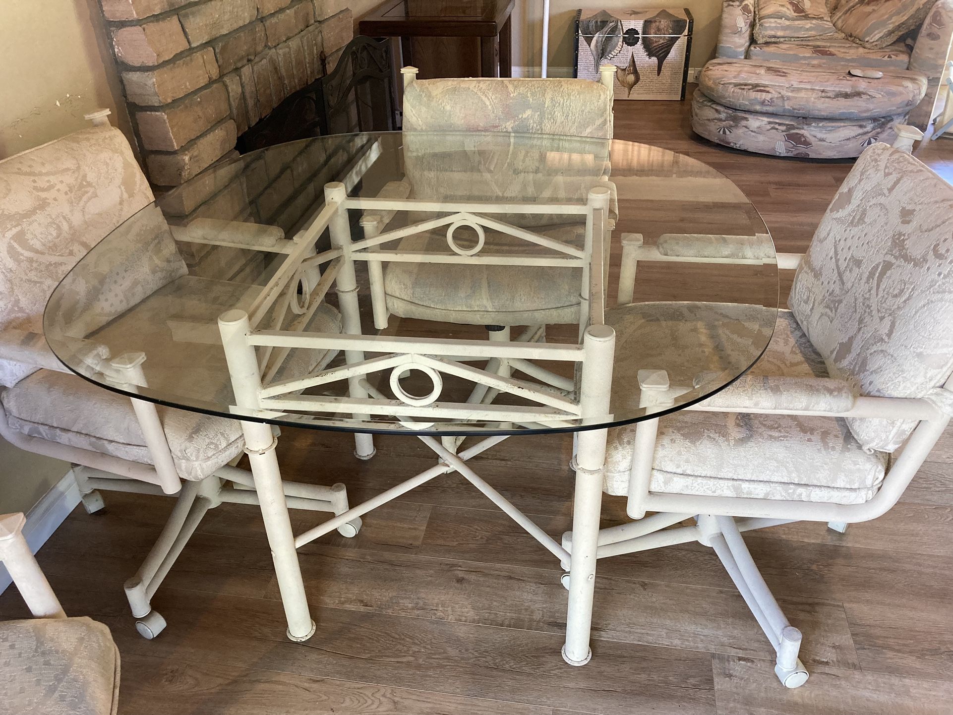 Glass Table & Chairs