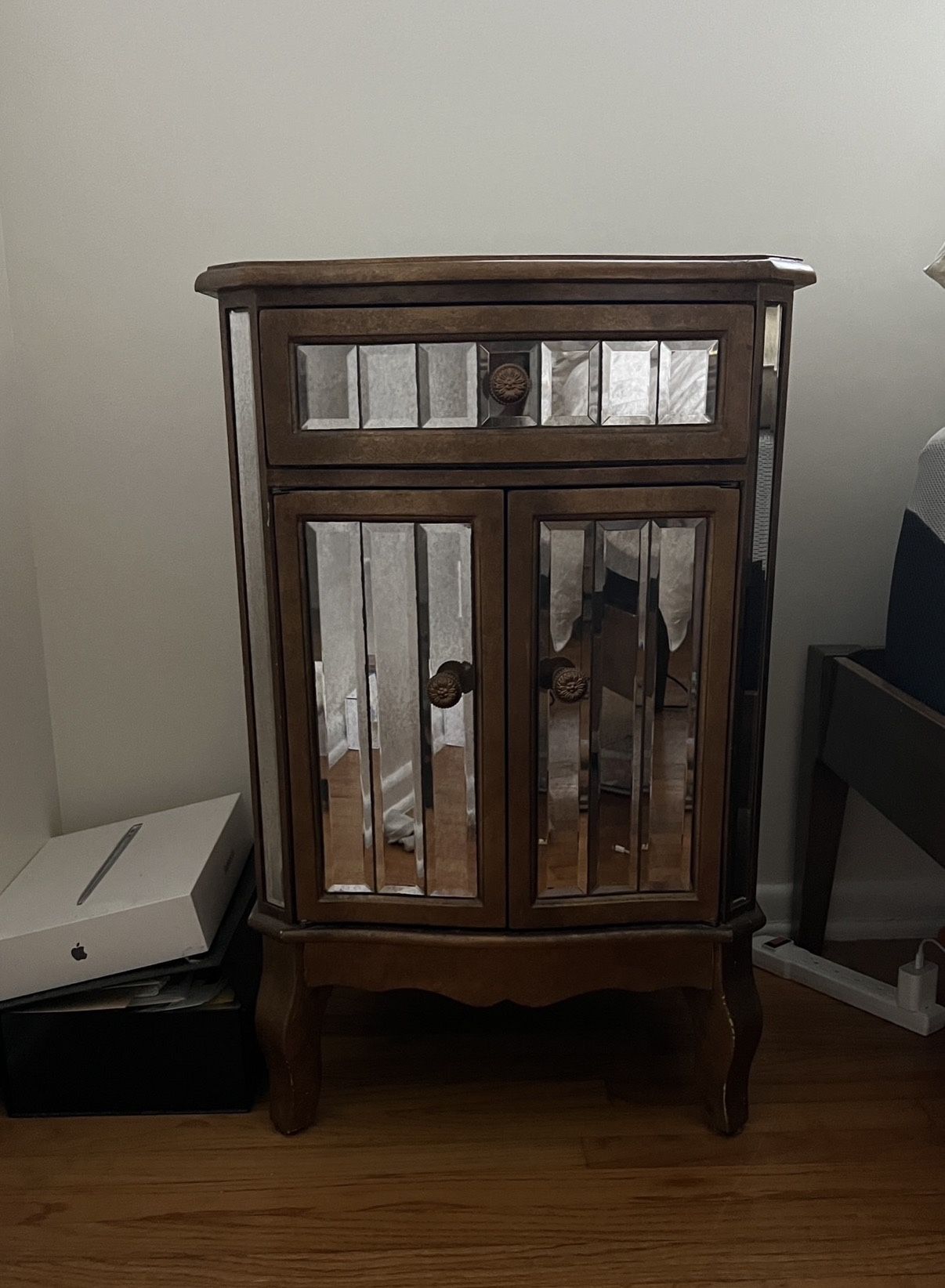 West Elm Mirrored Nightstand